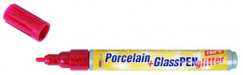 Égethető porcelán+üveg filctoll sárga 16501