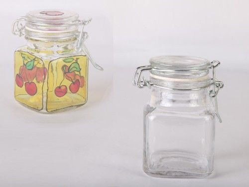 Üveg, patentzáras 1dl quadro alacsony