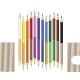 Duplavégű ceruza készlet - 12 színű
