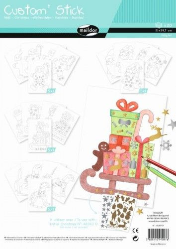 Karácsonyi színező A/4, 20db