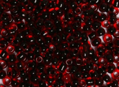 Kásagyöngy FK 2mm fekete-piros 15g/cs