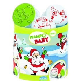 Baba nyomda festékpárnával - Téli ünnepek