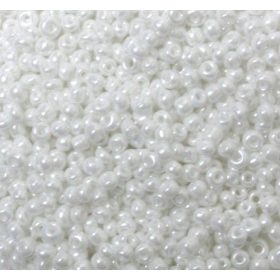 Kásagyöngy lüszteres 2mm fehér 15g/cs