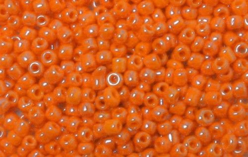 Kásagyöngy lüszteres 2mm narancs 15g/cs