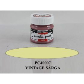 Matt akrilfesték 50ml Vintage sárga