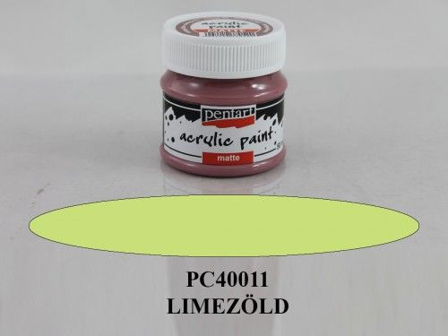 Matt akrilfesték 50 ml lime zöld