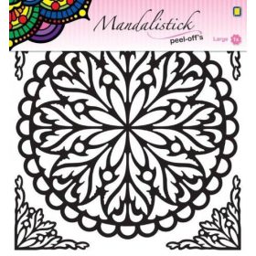 Öntapadós mandala matrica , 20*23 cm, arany