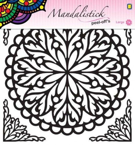 Öntapadós mandala matrica , 20*23 cm, arany
