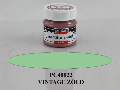 Matt akrilfesték 50 ml, vintage zöld