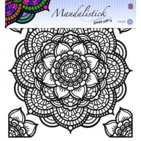 Öntapadós mandala matrica , 20*23 cm, arany