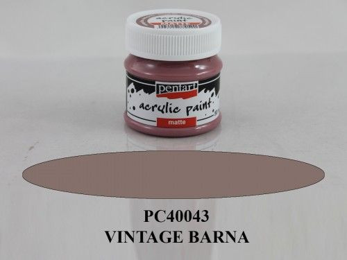 Matt akrilfesték 50ml Vintage barna
