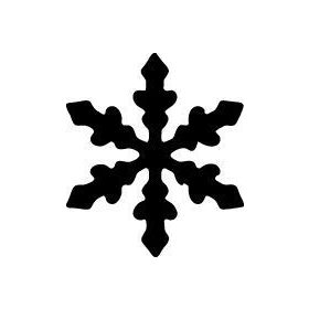 Karácsonyi mintalyukasztó - hókristály