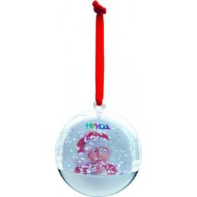 Hógömb, fadísz, fényképes