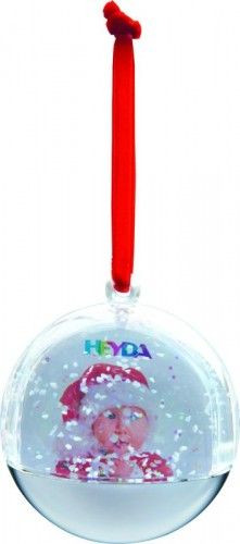 Hógömb, fadísz, fényképes