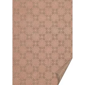 Fénylő csillag karton - Rózsaszín-arany