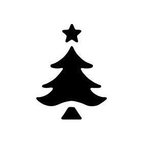 Karácsonyi lyukasztó - fenyő