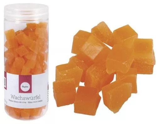 Viaszkockák, 200g, narancssárga