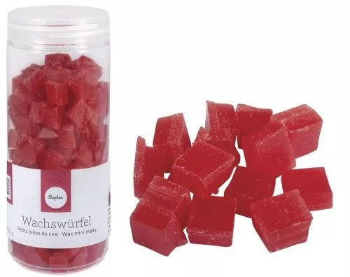 Viaszkockák, 200g, klasszikus piros