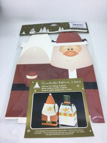 Ajándék doboz mikulás hóember