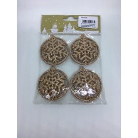 Hópehely karikába foglalva 5 cm bronz