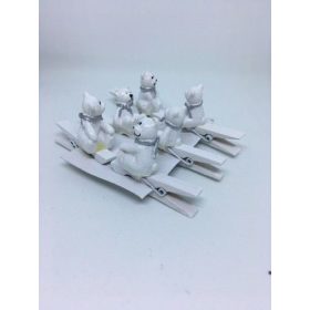 Csipesz mackós fehér