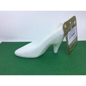 Körömcipő fehér glitteres