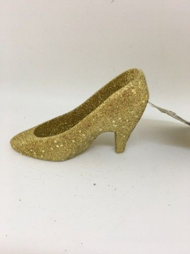 Körömcipő gold glitteres