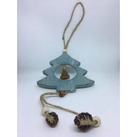 Függődísz zöld fa, csillag