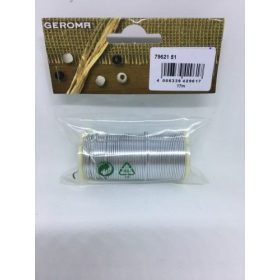 Ezüst aluminium hobbi drót dekorációs kellék 17m