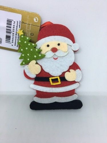 Filc függődísz télapó 8cm