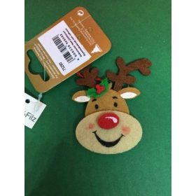 Akasztható dísz szarvas filc színes 7cm