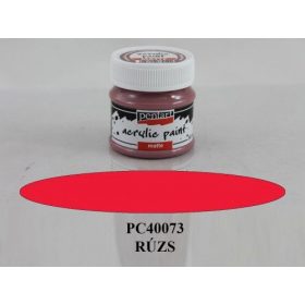 Matt akrilfesték 50 ml, rúzspiros