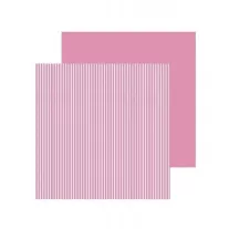  Kétoldalas scrapbook papír, csíkos, 30,5*30,5cm, 80g, 60lap/cs, szilva