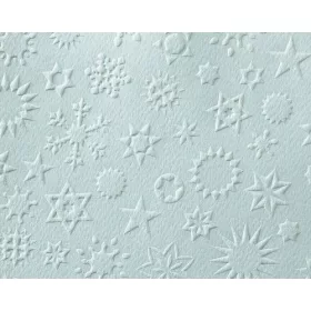 Dombornyomott karton csillag mintával, jégkék