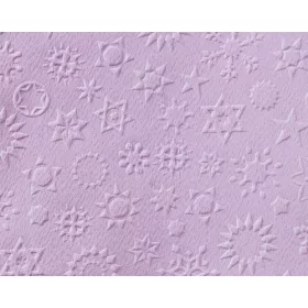 Dombornyomott karton csillag mintával, lila