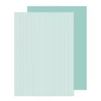 Kétoldalas karton, csíkos, 250 g, menta