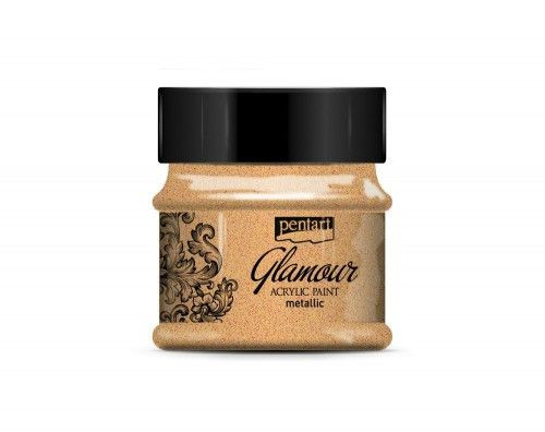 Glamour metál akrilfesték 50ml vörösarany
