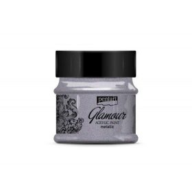 Glamour metál akrilfesték 50ml óezüst