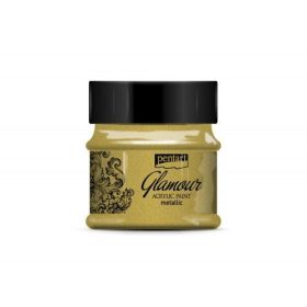 Glamour metál akrilfesték 50ml arany