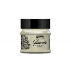 Glamour metál akrilfesték 50ml antikezüst