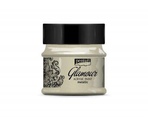 Glamour metál akrilfesték 50ml antikezüst