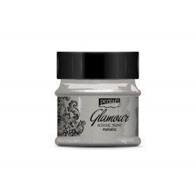 Glamour metál akrilfesték 50ml platinum