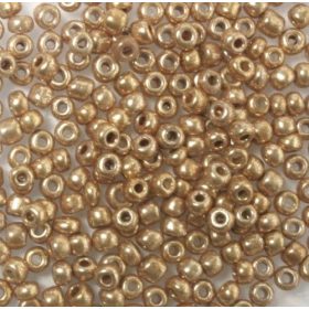 Kásagyöngy metál arany 4mm 15g/cs