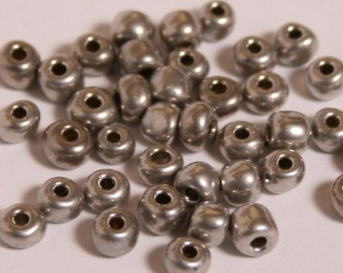 Kásagyöngy METÁL 4mm, ólom 15g/cs