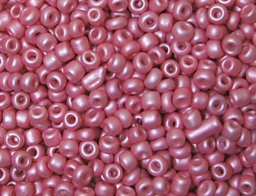 Kásagyöngy matt metál 2mm rózsaszín