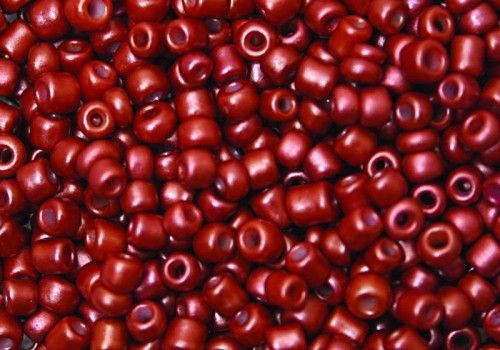 Kásagyöngy Lüszteres 2mm piros 15g/cs