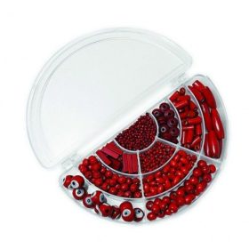Gyöngykészlet fagyöngy piros