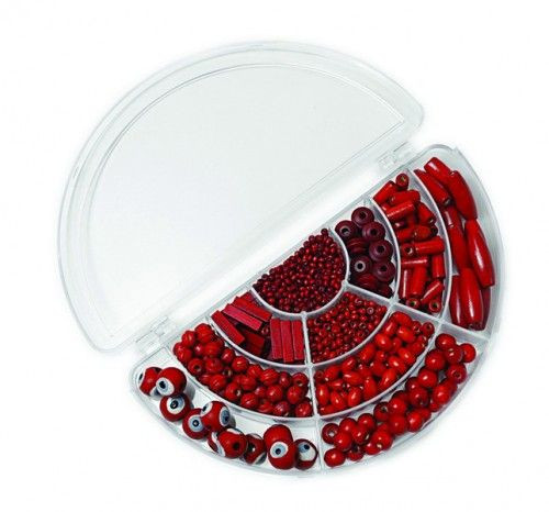 Gyöngykészlet fagyöngy piros