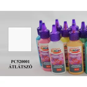 PJ lehúzható üvegfesték, 20 ml, átlátszó