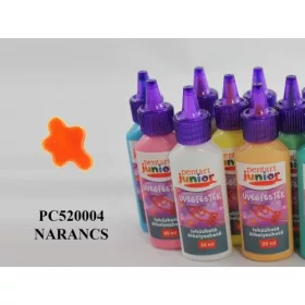 PJ lehúzható üvegfesték, 20 ml, narancs